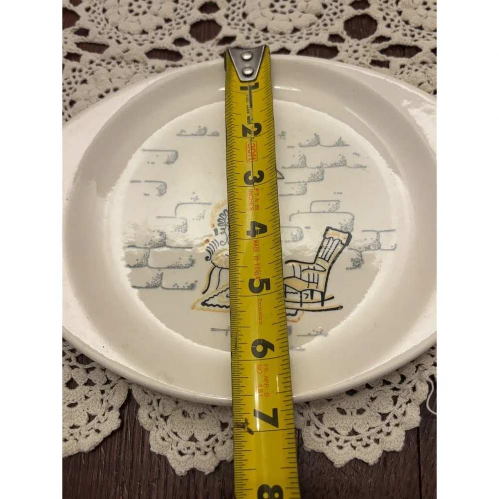 Vintage MCM Hand Decorated‎ Made in America Serving Set 5pc Platters Pie Dish